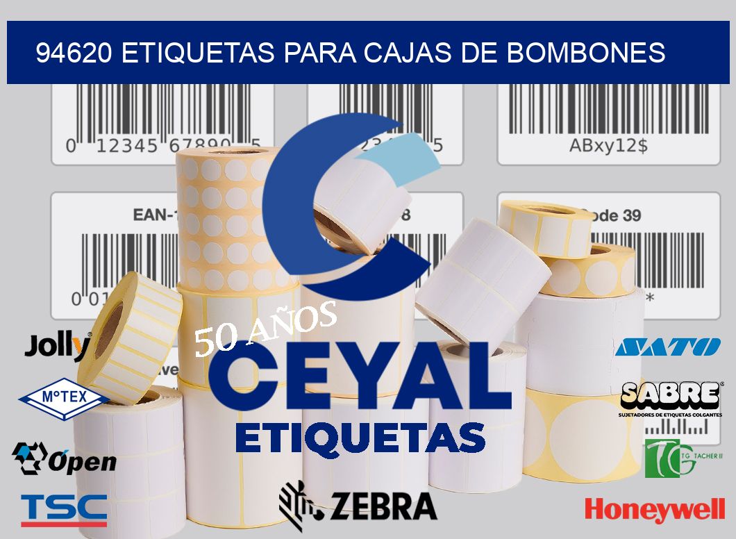 94620 ETIQUETAS PARA CAJAS DE BOMBONES