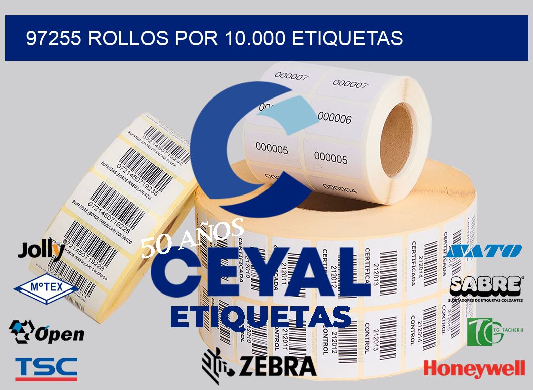 97255 Rollos por 10.000 etiquetas