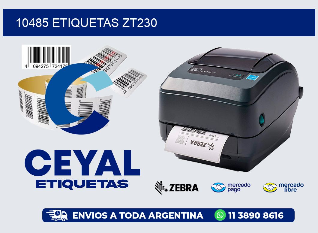 10485 ETIQUETAS ZT230