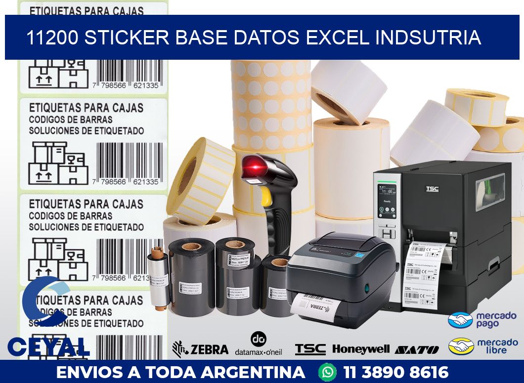 11200 sticker base datos excel indsutria