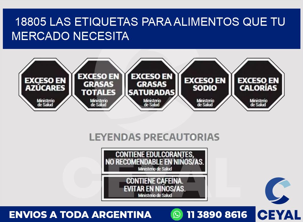 18805 LAS ETIQUETAS PARA ALIMENTOS QUE TU MERCADO NECESITA