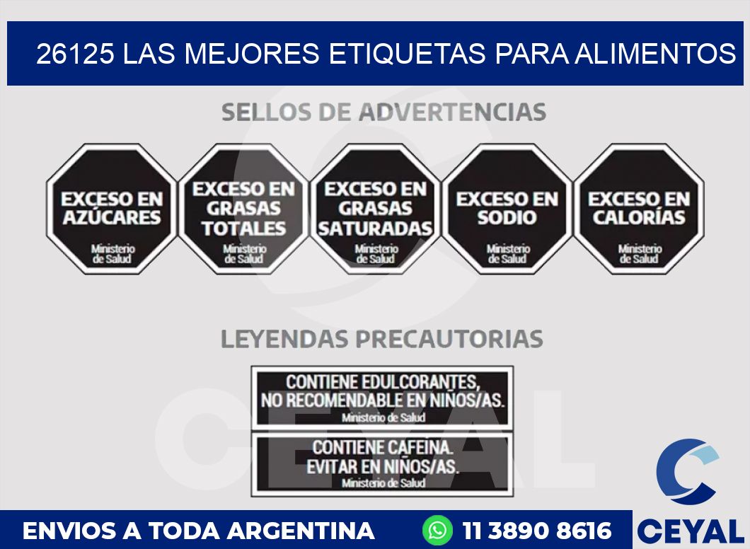 26125 LAS MEJORES ETIQUETAS PARA ALIMENTOS