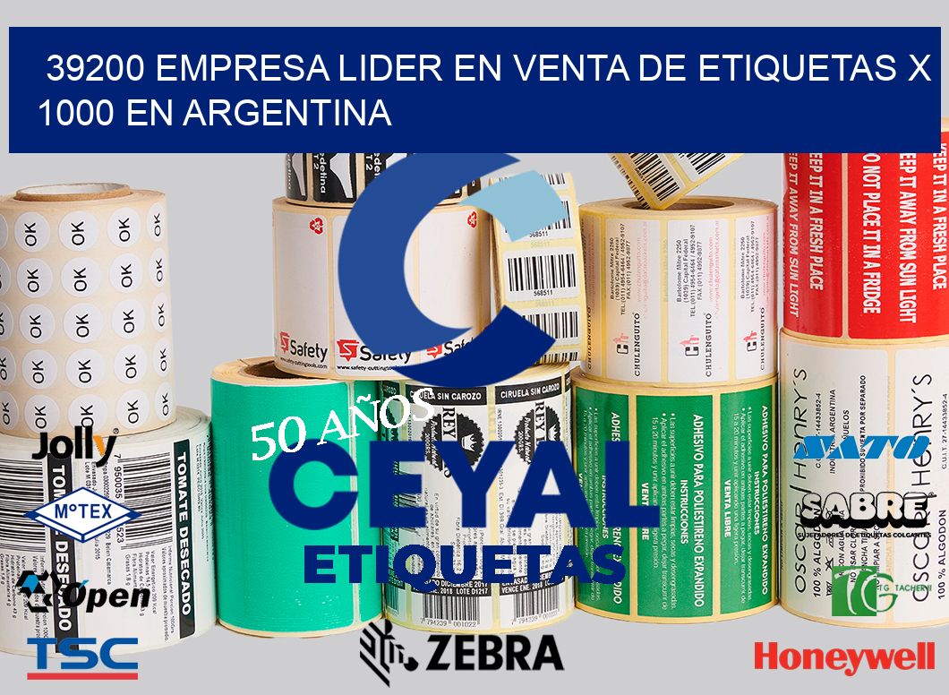 39200 EMPRESA LIDER EN VENTA DE ETIQUETAS X 1000 EN ARGENTINA