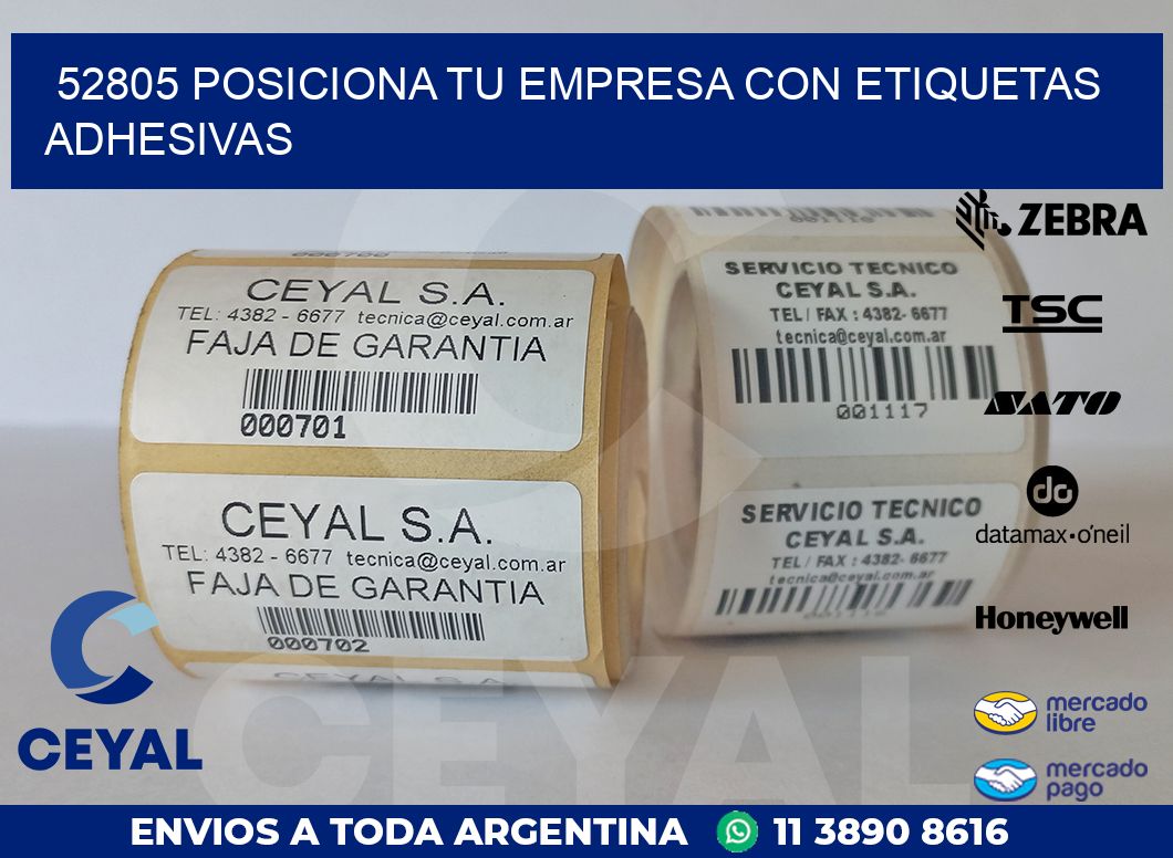 52805 POSICIONA TU EMPRESA CON ETIQUETAS ADHESIVAS