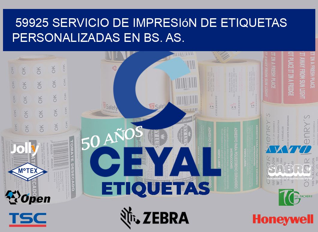 59925 Servicio de Impresión de Etiquetas Personalizadas en Bs. As.