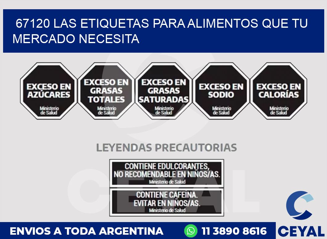 67120 LAS ETIQUETAS PARA ALIMENTOS QUE TU MERCADO NECESITA