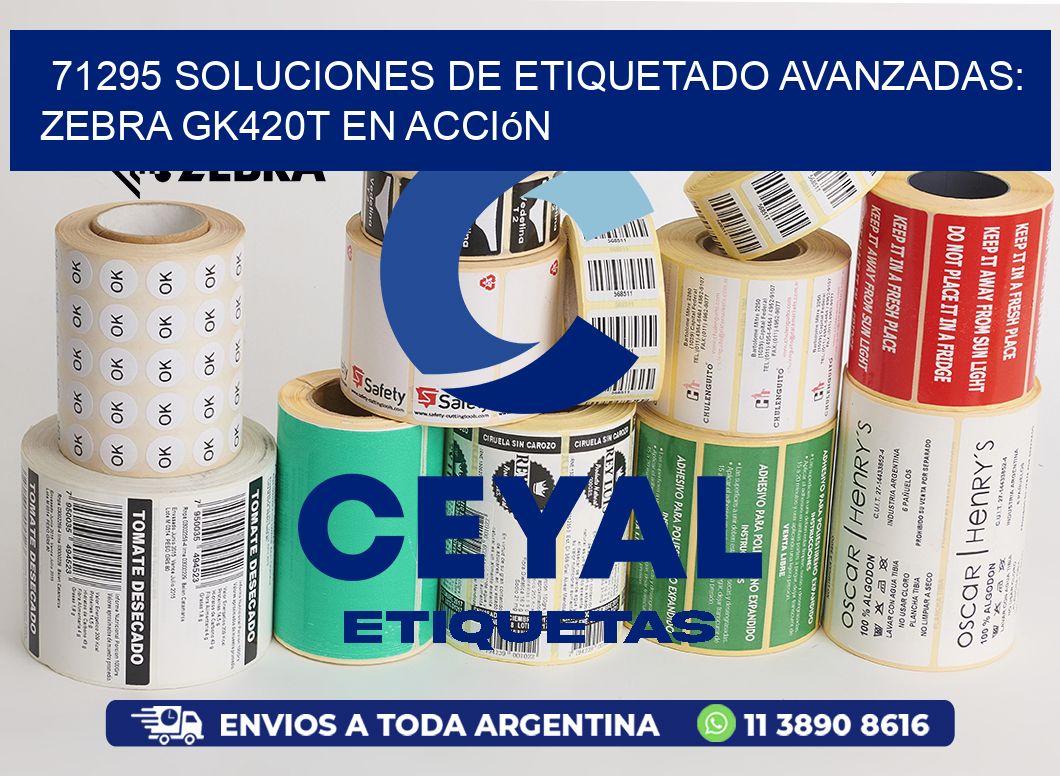 71295 Soluciones de Etiquetado Avanzadas: Zebra GK420T en Acción