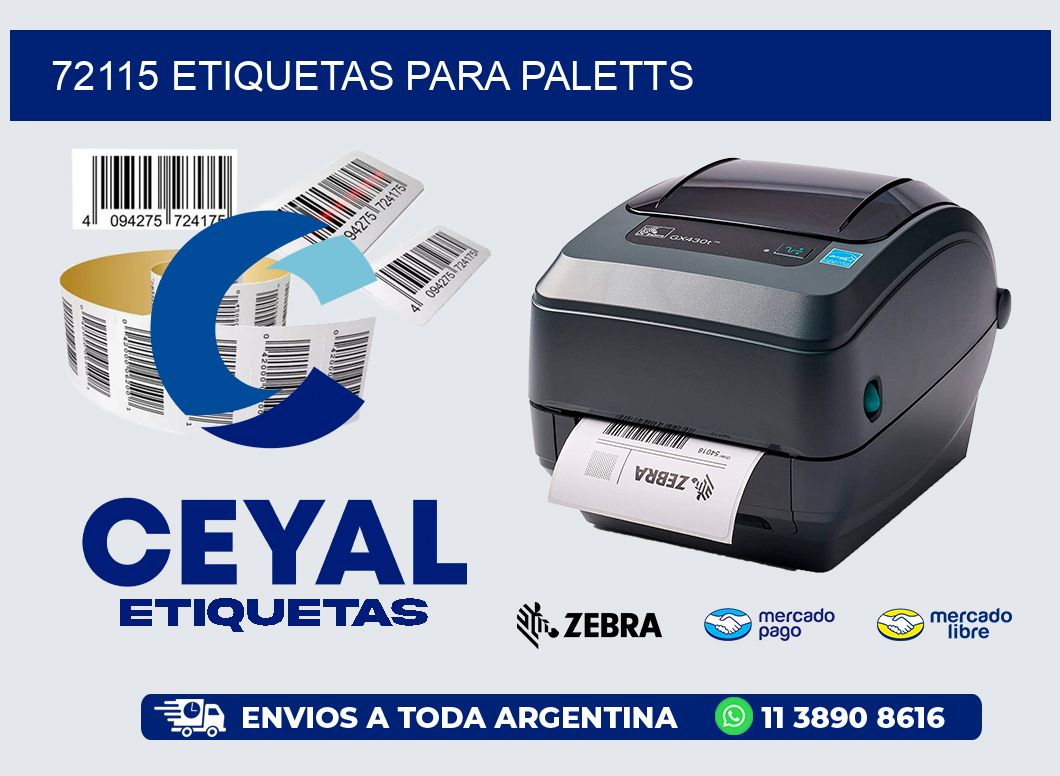 72115 Etiquetas para paletts