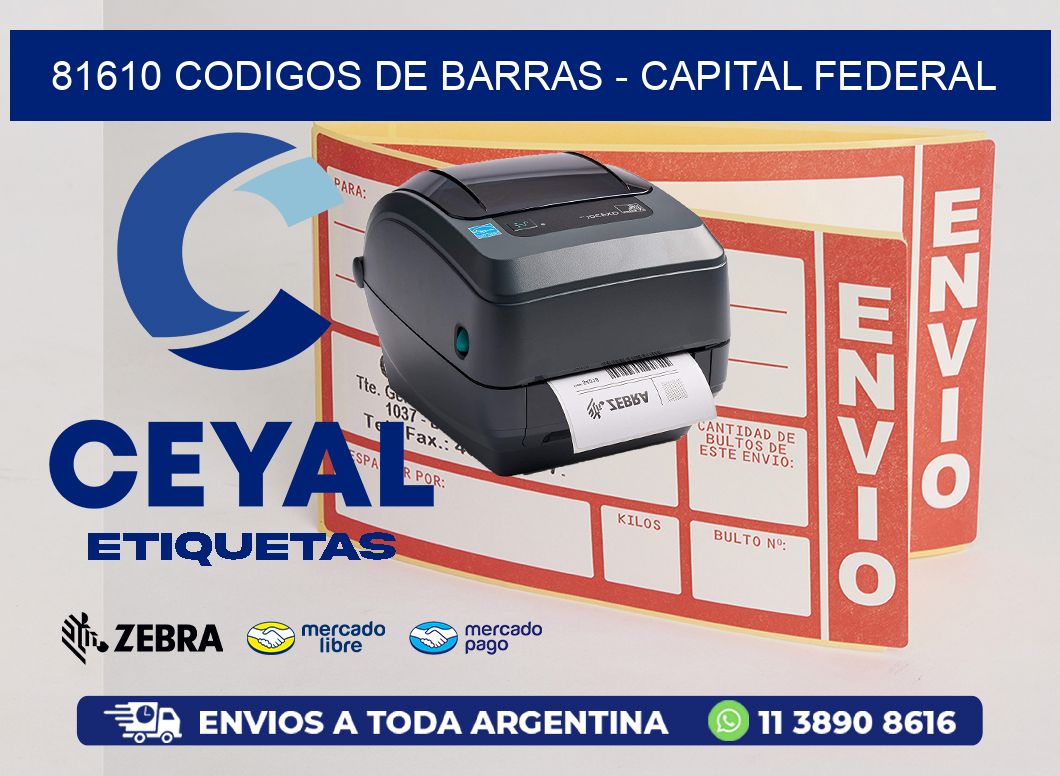 81610 CODIGOS DE BARRAS - CAPITAL FEDERAL