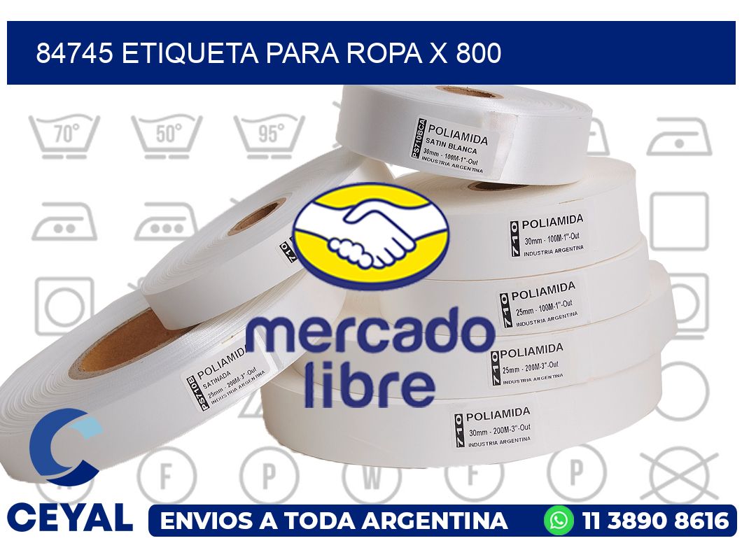 84745 ETIQUETA PARA ROPA X 800