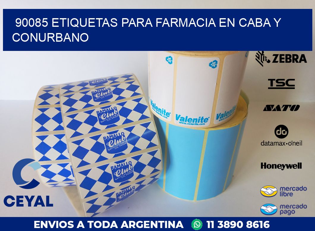 90085 ETIQUETAS PARA FARMACIA EN CABA Y CONURBANO