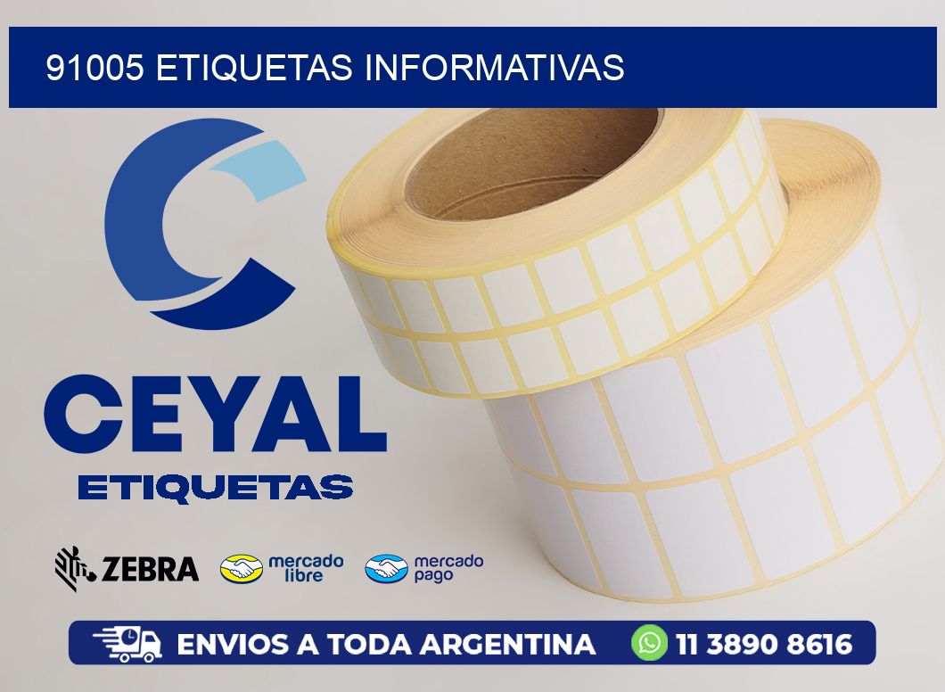 91005 etiquetas informativas