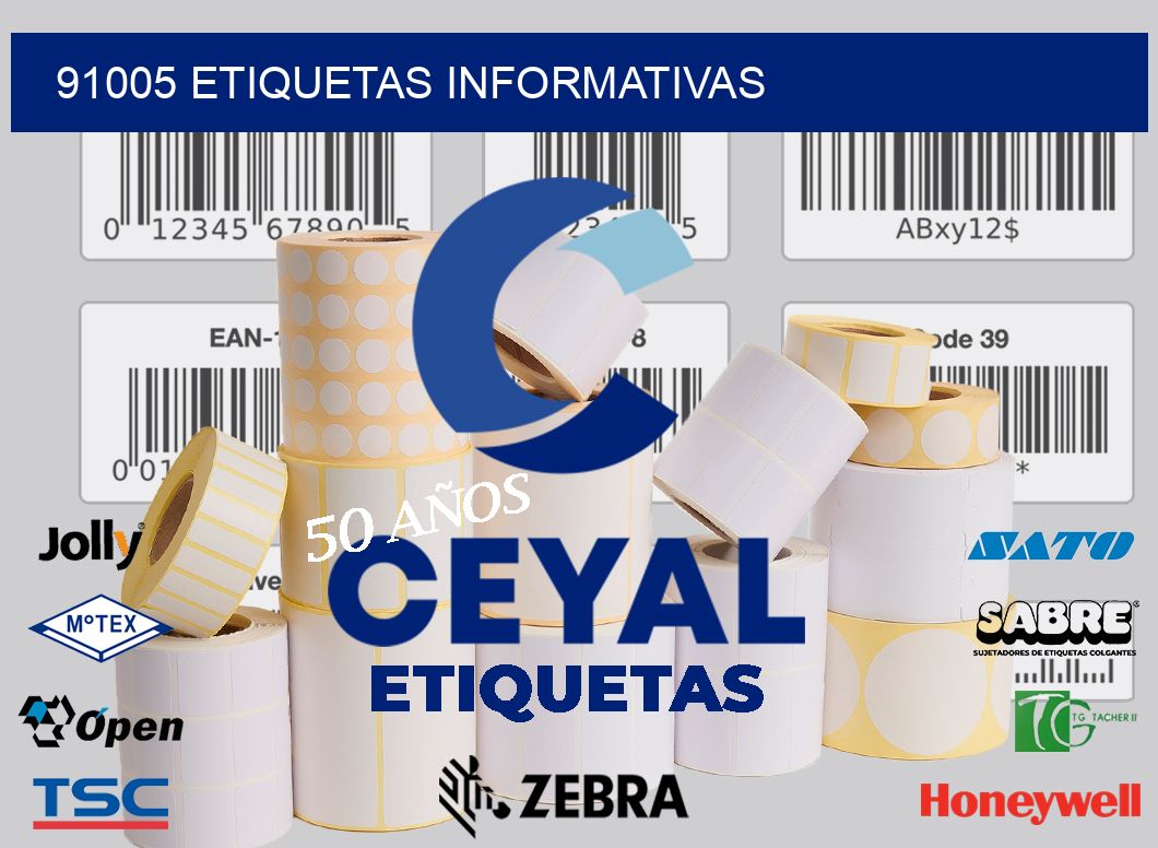 91005 etiquetas informativas