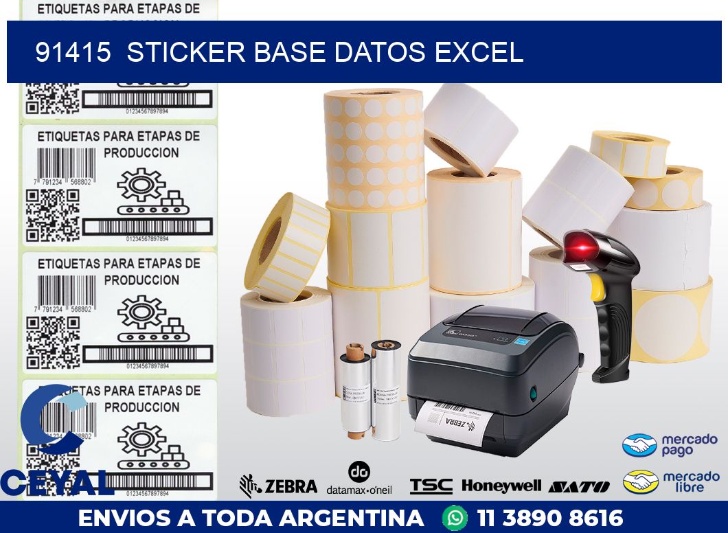 91415  sticker base datos excel