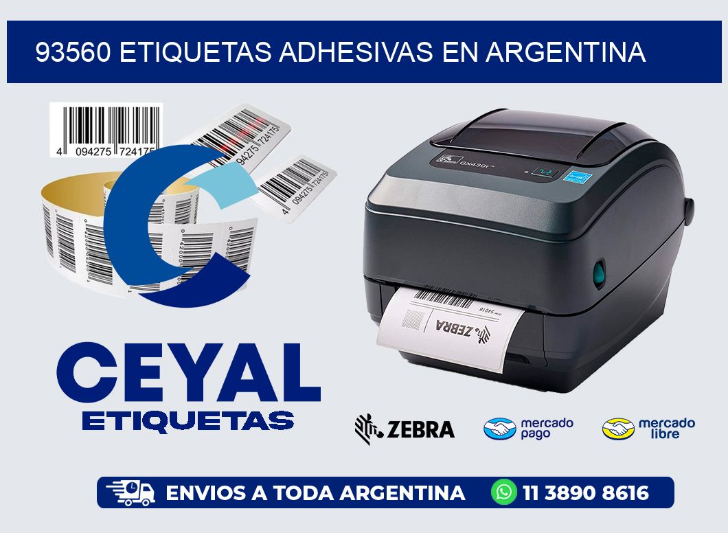 93560 ETIQUETAS ADHESIVAS EN ARGENTINA