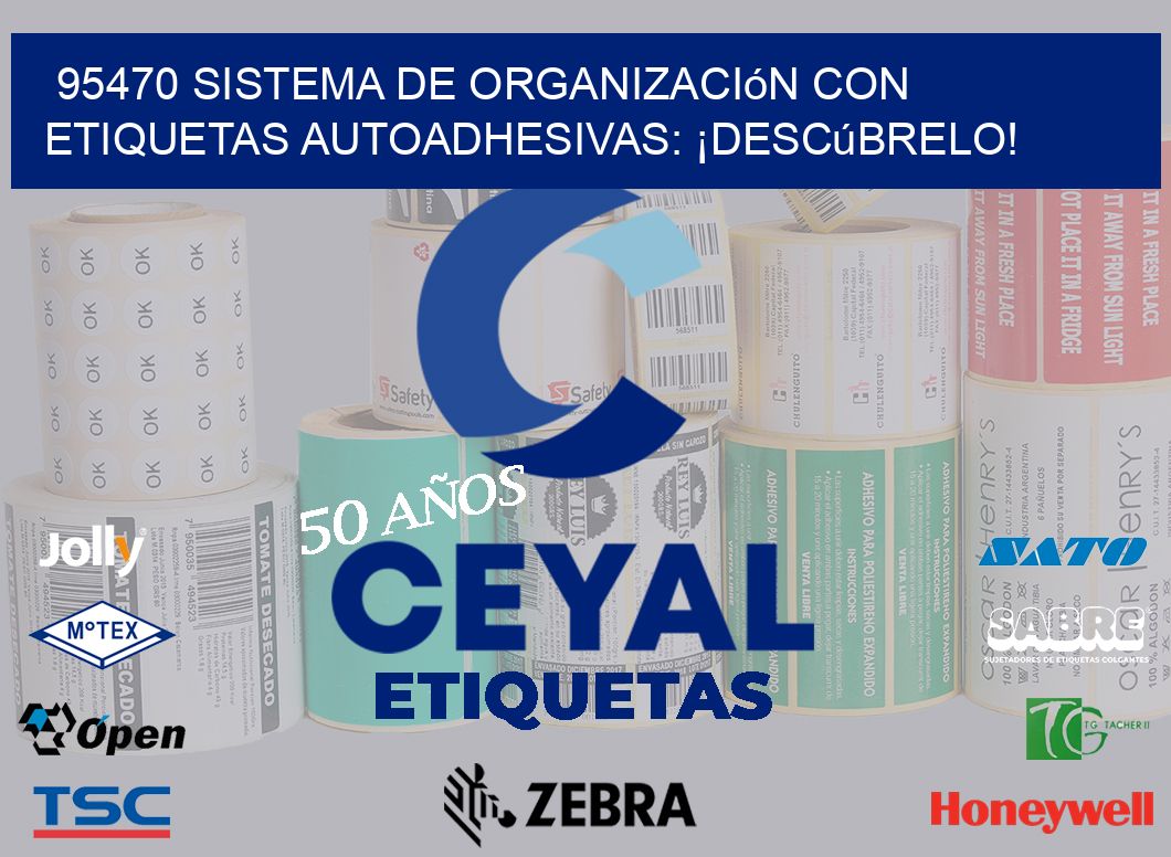 95470 Sistema de Organización con Etiquetas Autoadhesivas: ¡Descúbrelo!