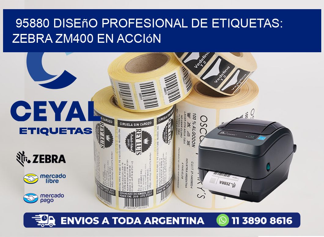 95880 Diseño Profesional de Etiquetas: Zebra ZM400 en Acción