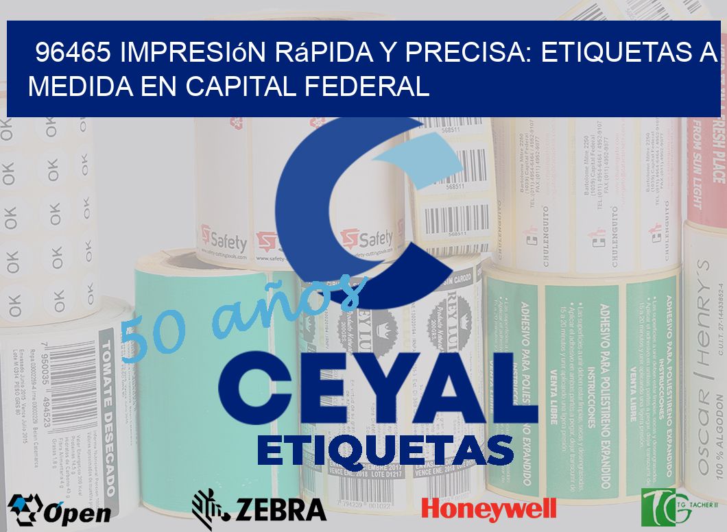 96465 Impresión Rápida y Precisa: Etiquetas a Medida en Capital Federal