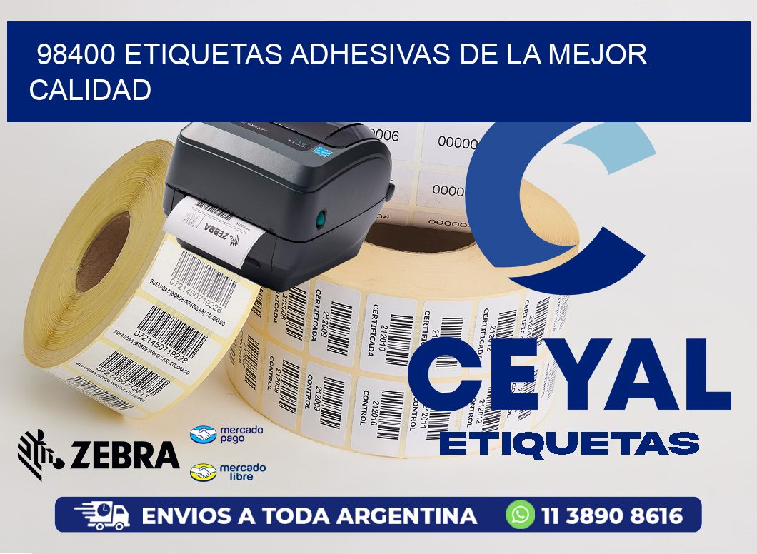 98400 ETIQUETAS ADHESIVAS DE LA MEJOR CALIDAD