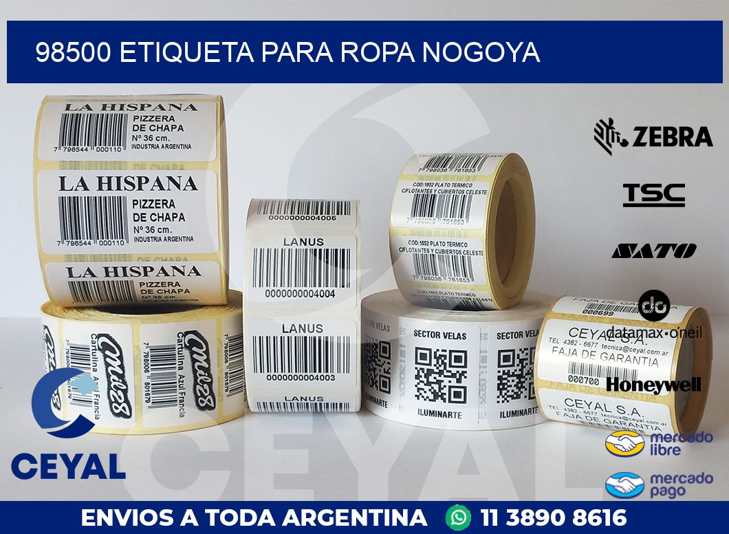 98500 ETIQUETA PARA ROPA NOGOYA