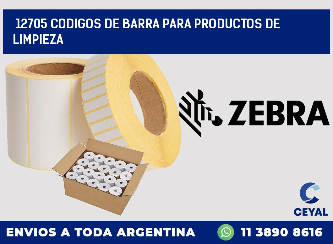 12705 CODIGOS DE BARRA PARA PRODUCTOS DE LIMPIEZA