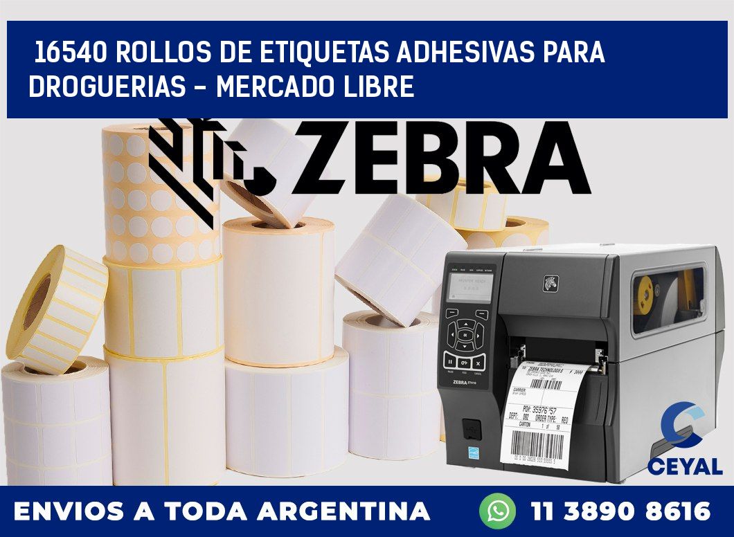 16540 ROLLOS DE ETIQUETAS ADHESIVAS PARA DROGUERIAS - MERCADO LIBRE