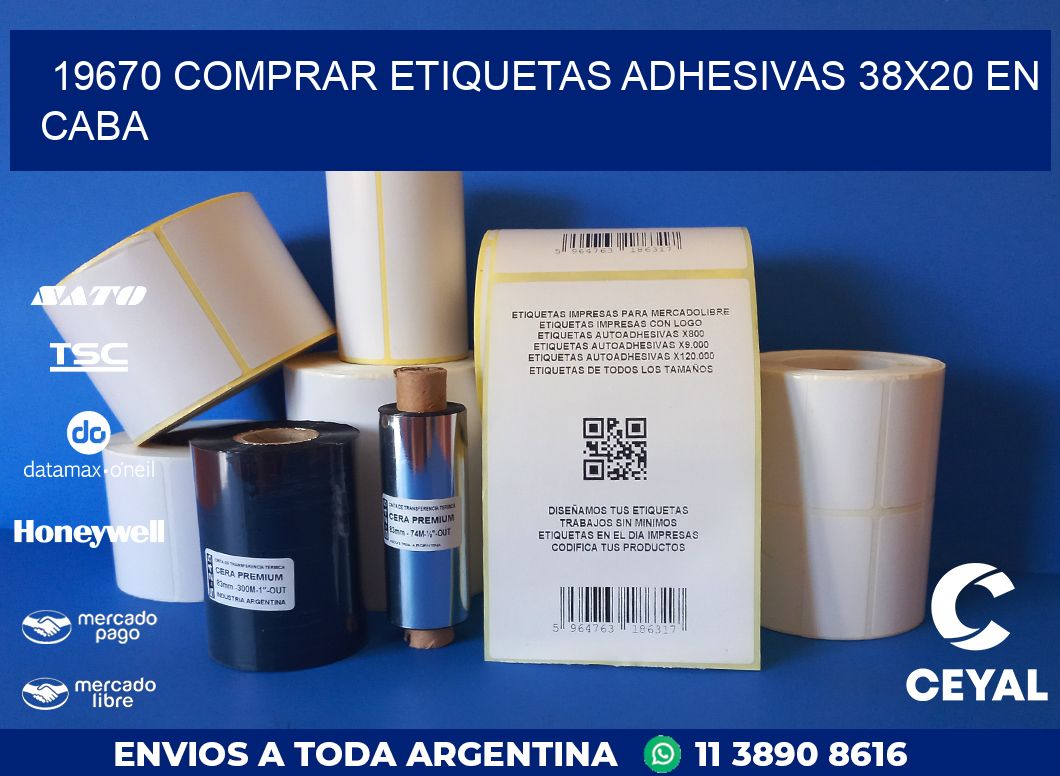 19670 COMPRAR ETIQUETAS ADHESIVAS 38X20 EN CABA