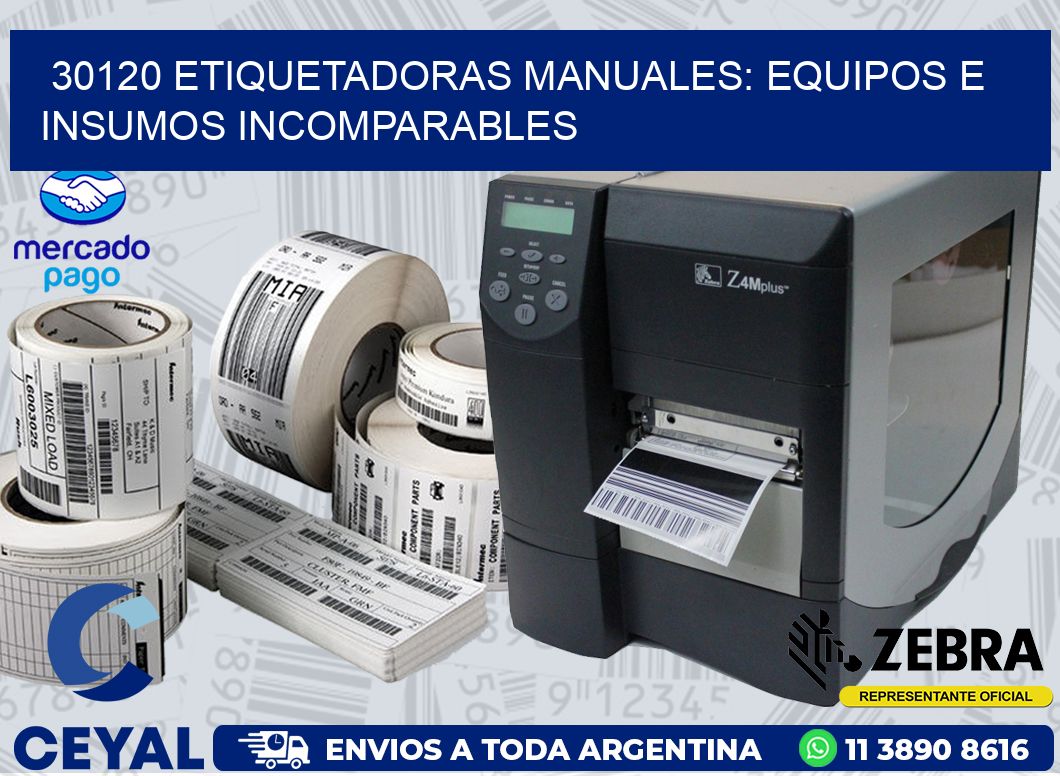 30120 ETIQUETADORAS MANUALES: EQUIPOS E INSUMOS INCOMPARABLES