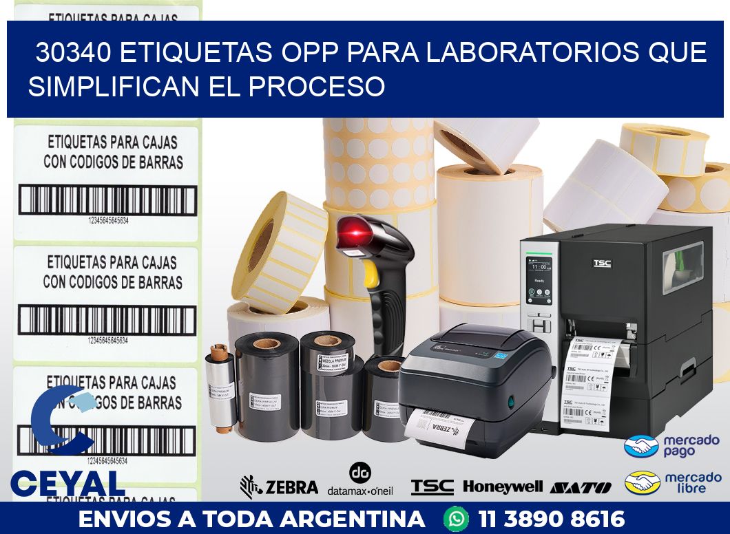 30340 ETIQUETAS OPP PARA LABORATORIOS QUE SIMPLIFICAN EL PROCESO