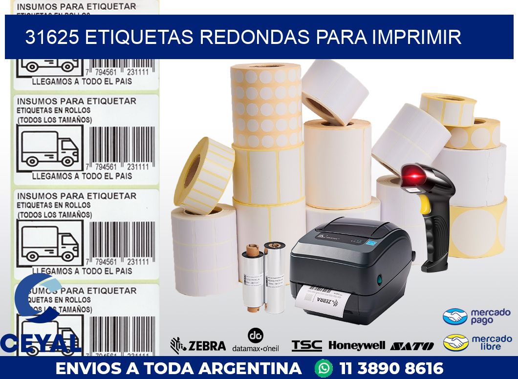 31625 ETIQUETAS REDONDAS PARA IMPRIMIR