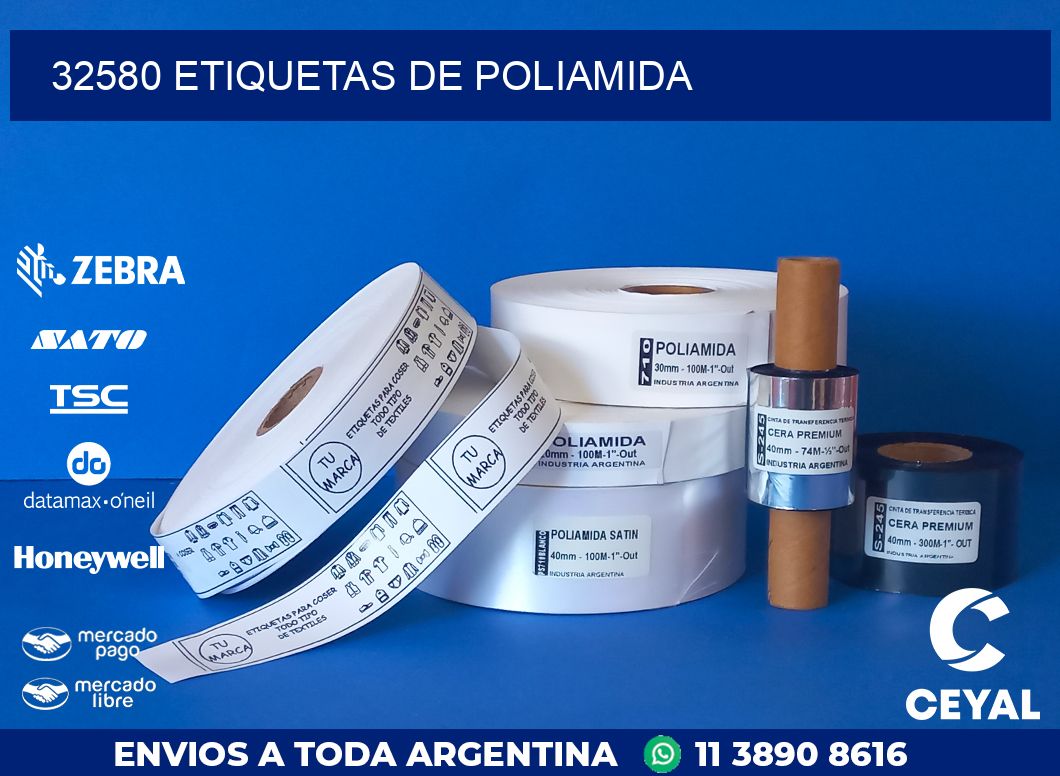 32580 ETIQUETAS DE POLIAMIDA