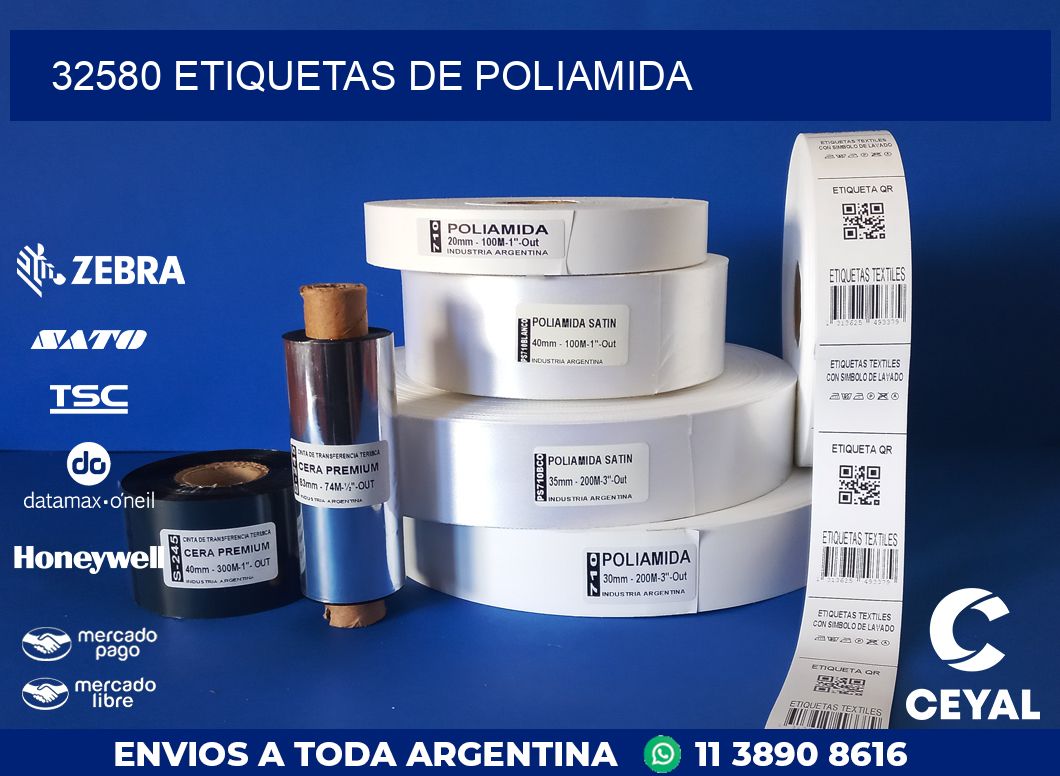 32580 ETIQUETAS DE POLIAMIDA