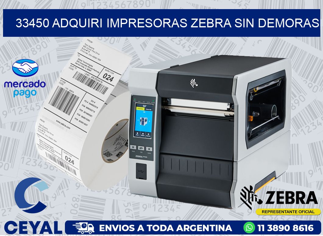 33450 ADQUIRI IMPRESORAS ZEBRA SIN DEMORAS