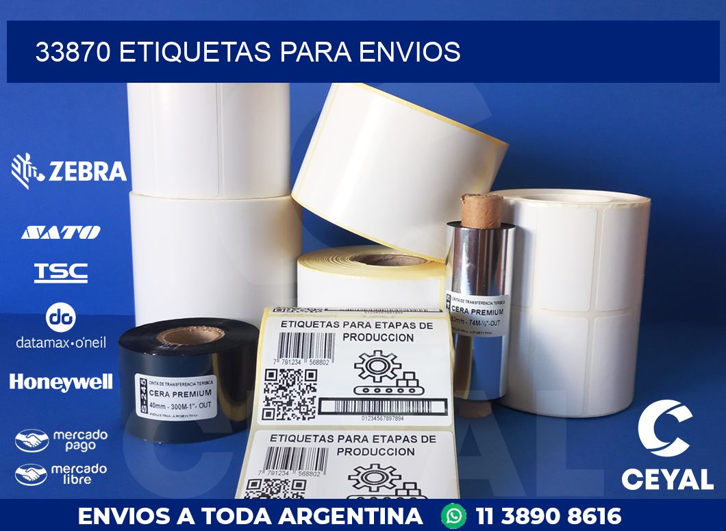 33870 ETIQUETAS PARA ENVIOS