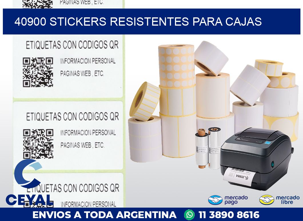 40900 STICKERS RESISTENTES PARA CAJAS