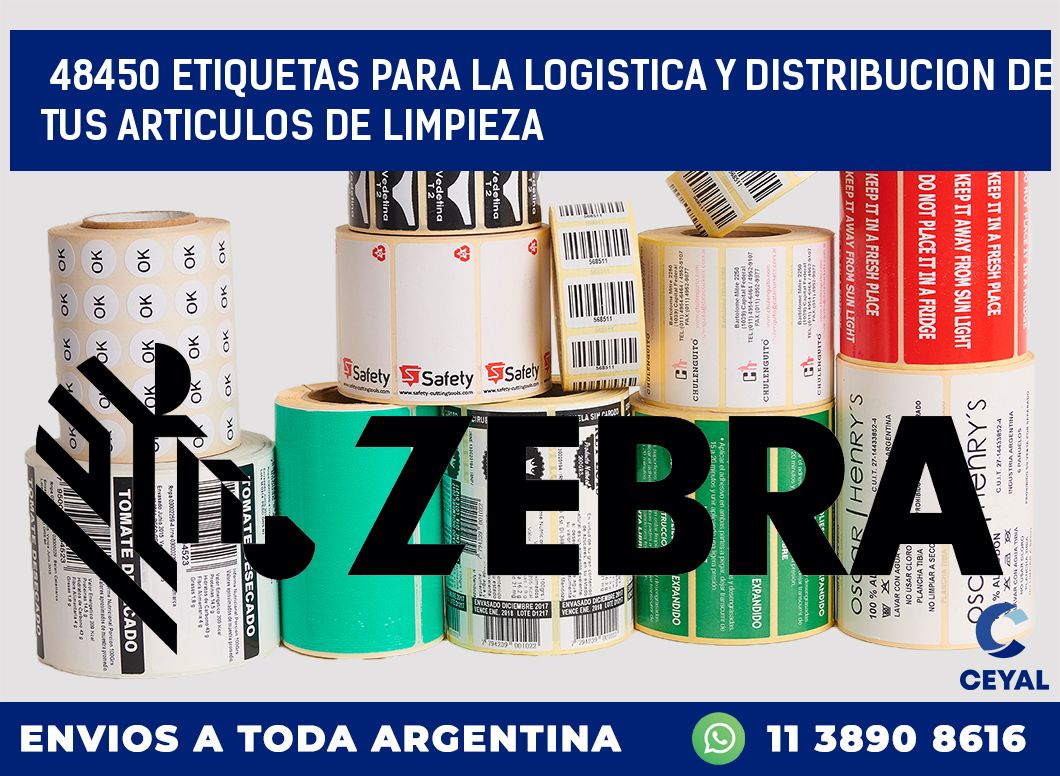 48450 ETIQUETAS PARA LA LOGISTICA Y DISTRIBUCION DE TUS ARTICULOS DE LIMPIEZA