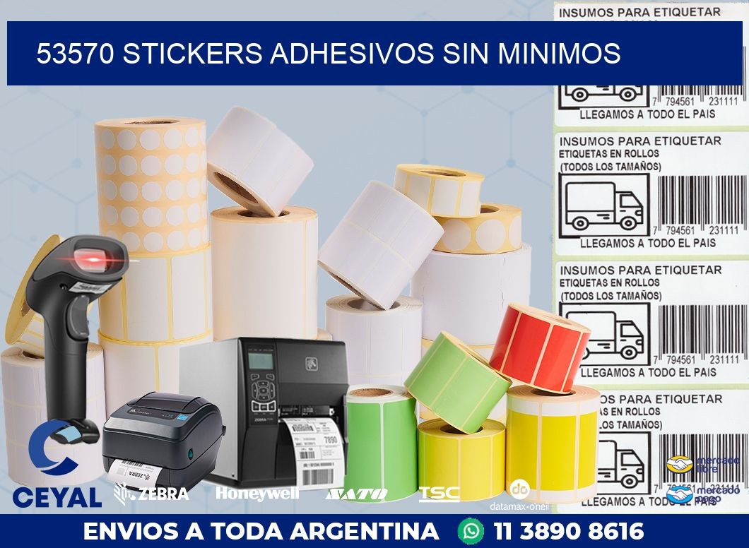 53570 STICKERS ADHESIVOS SIN MINIMOS