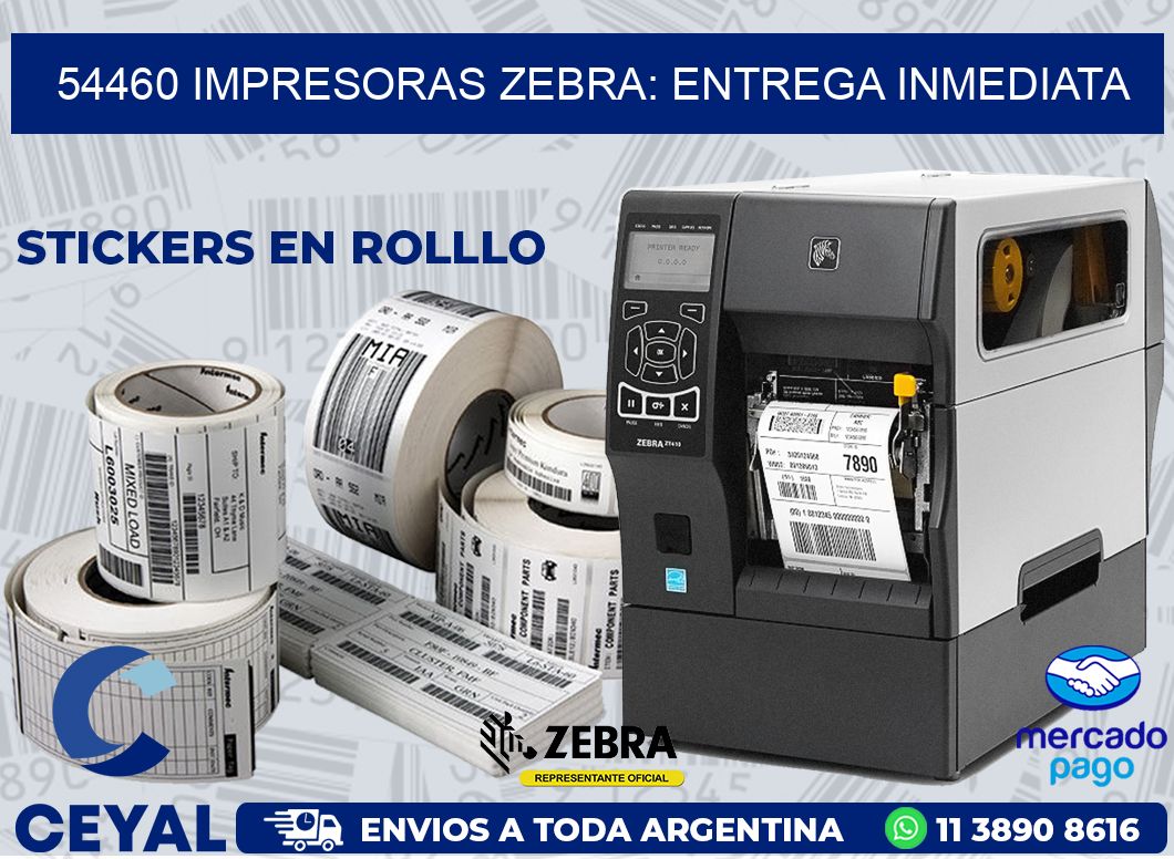 54460 IMPRESORAS ZEBRA: ENTREGA INMEDIATA