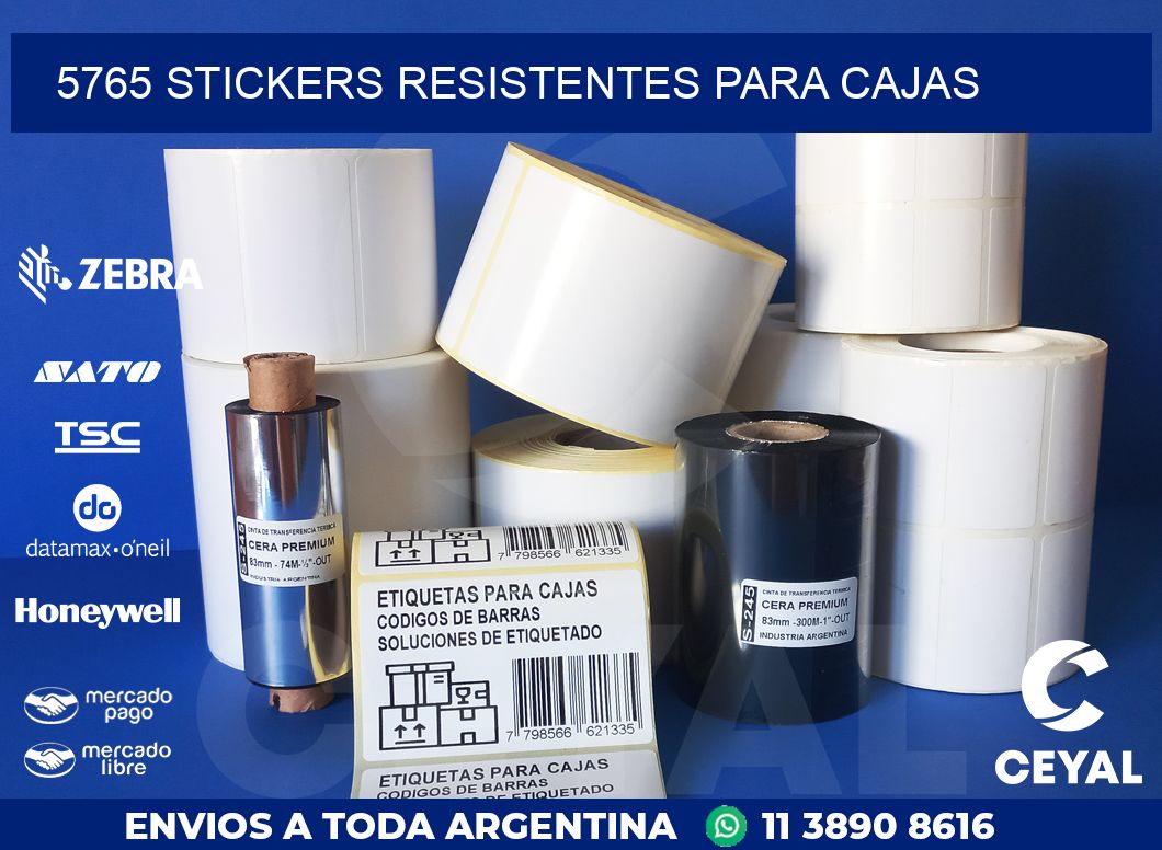 5765 STICKERS RESISTENTES PARA CAJAS