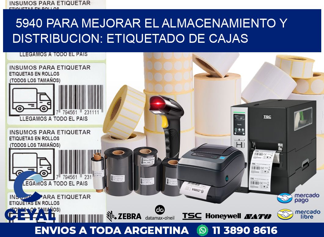 5940 PARA MEJORAR EL ALMACENAMIENTO Y DISTRIBUCION: ETIQUETADO DE CAJAS