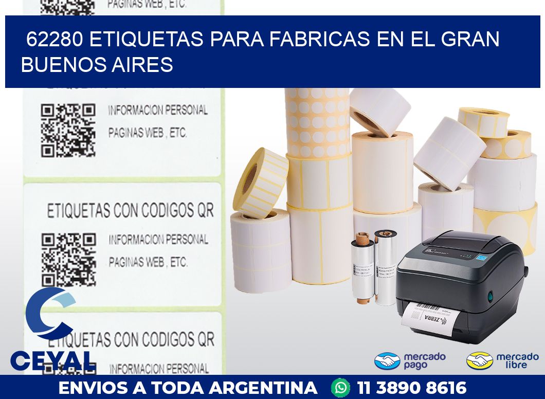 62280 ETIQUETAS PARA FABRICAS EN EL GRAN BUENOS AIRES