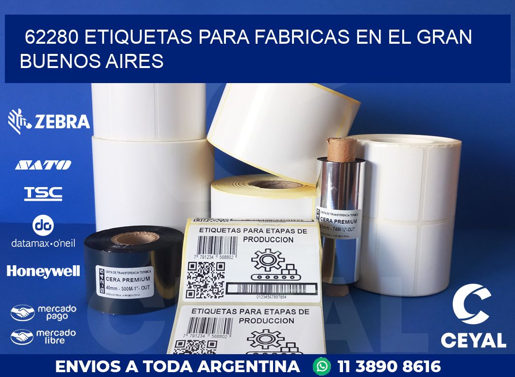 62280 ETIQUETAS PARA FABRICAS EN EL GRAN BUENOS AIRES