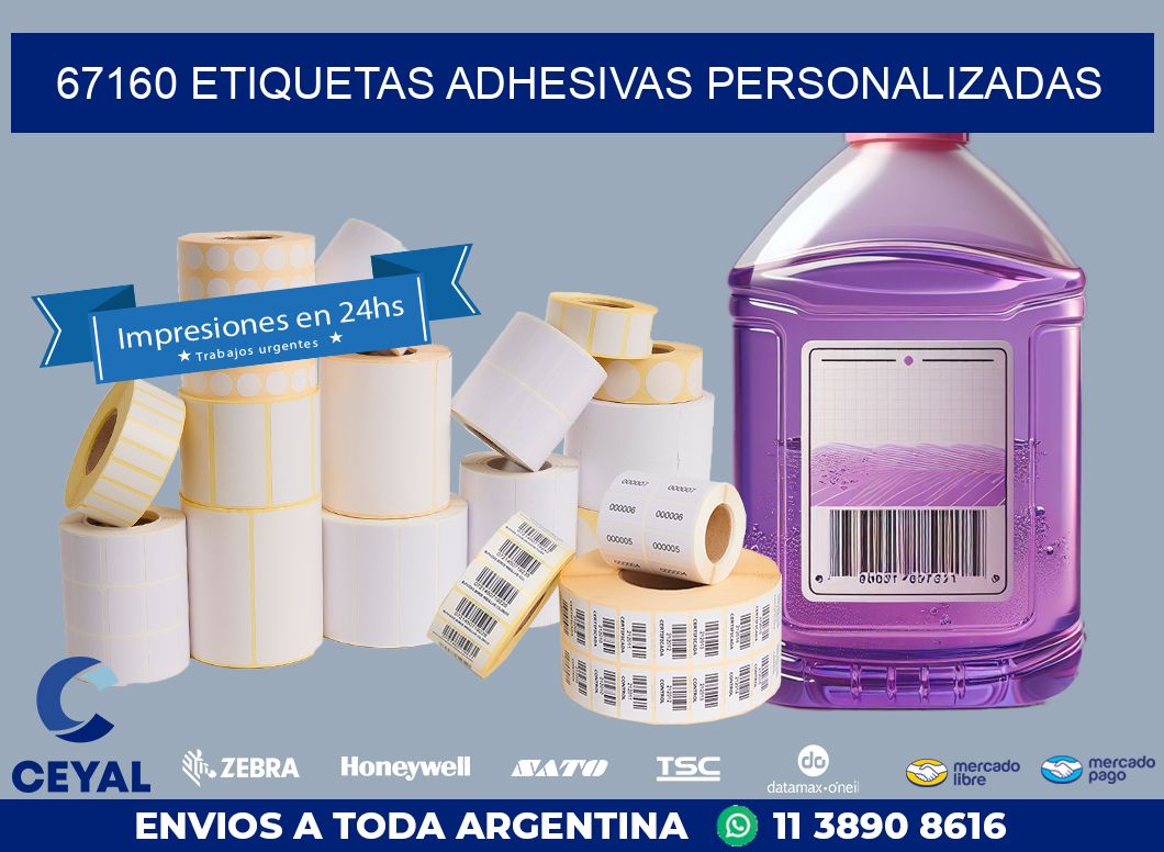 67160 ETIQUETAS ADHESIVAS PERSONALIZADAS