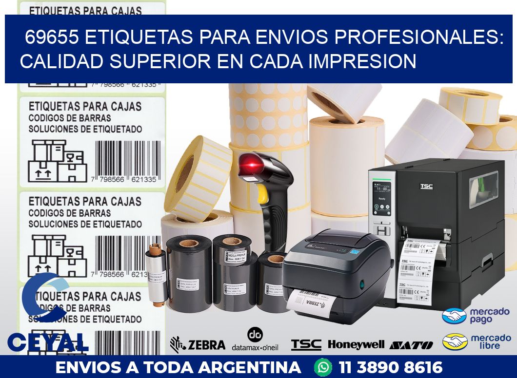 69655 ETIQUETAS PARA ENVIOS PROFESIONALES: CALIDAD SUPERIOR EN CADA IMPRESION