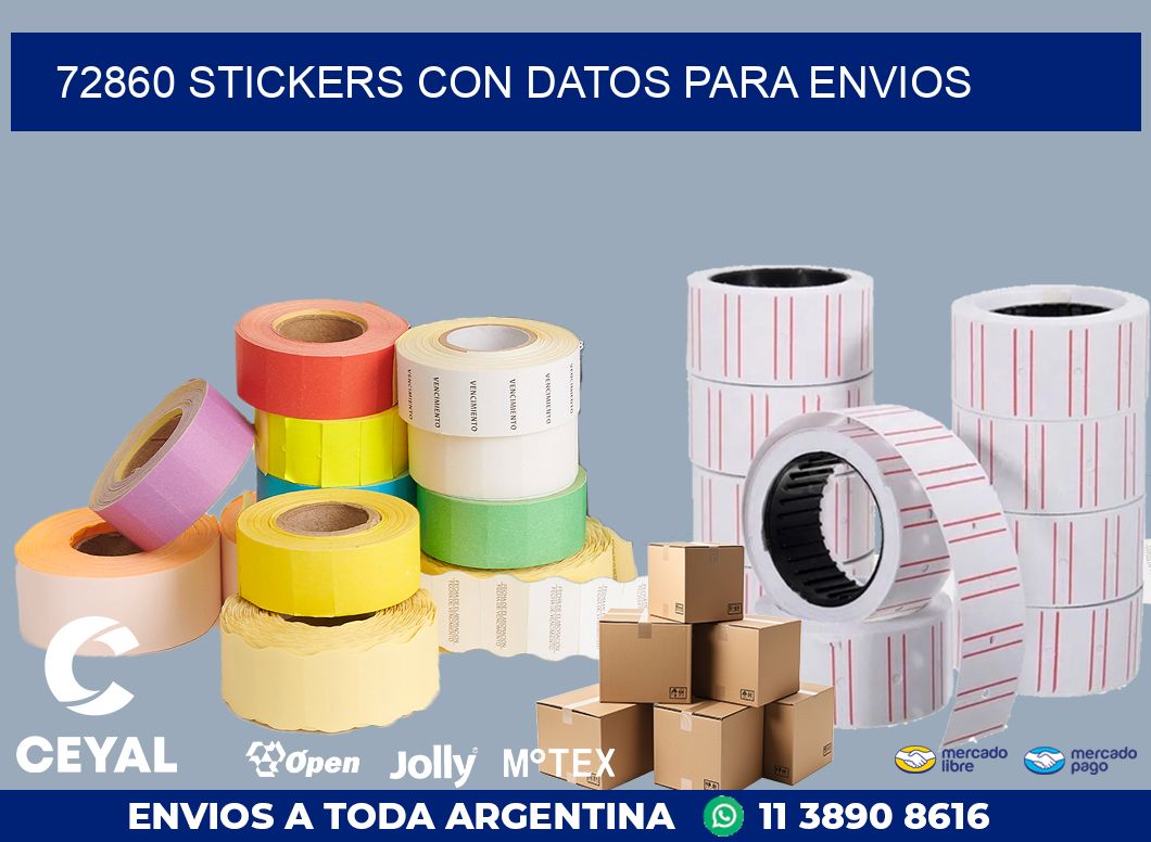 72860 STICKERS CON DATOS PARA ENVIOS