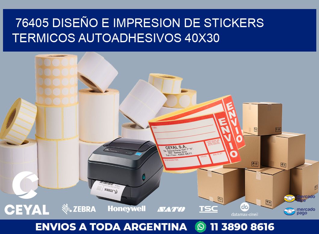 76405 DISEÑO E IMPRESION DE STICKERS TERMICOS AUTOADHESIVOS 40X30