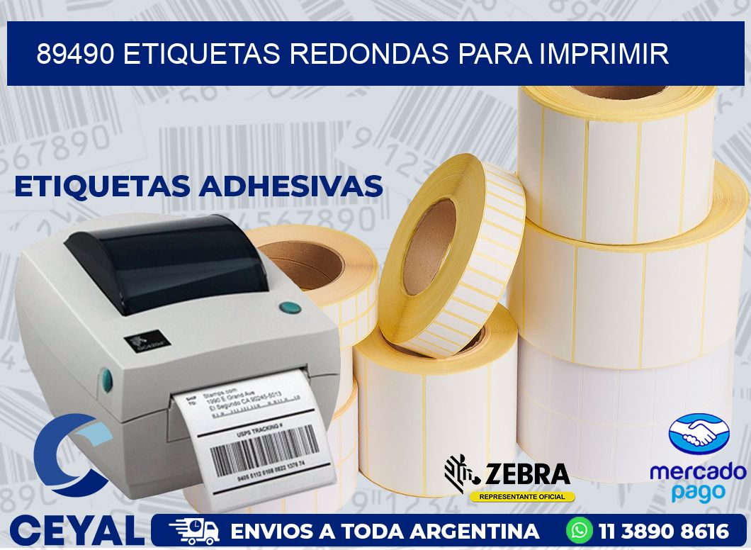 89490 ETIQUETAS REDONDAS PARA IMPRIMIR