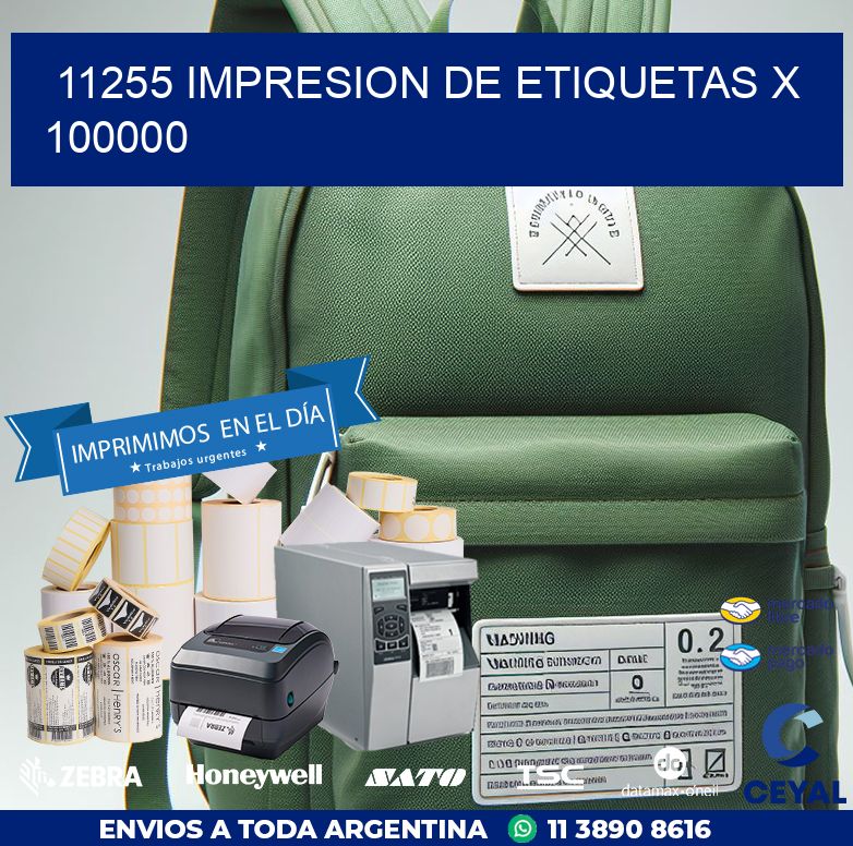 11255 IMPRESION DE ETIQUETAS X 100000