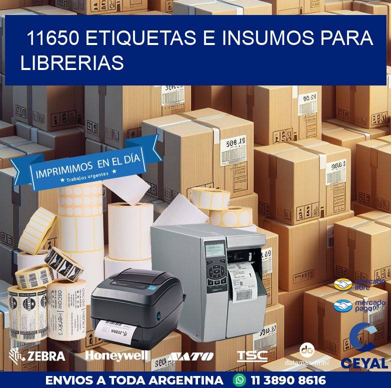 11650 ETIQUETAS E INSUMOS PARA LIBRERIAS