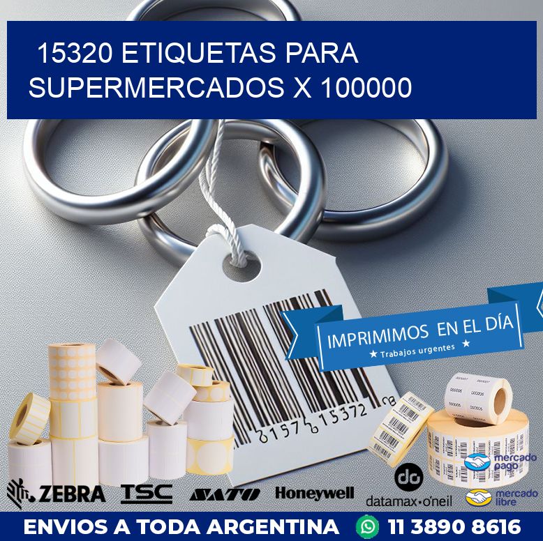 15320 ETIQUETAS PARA SUPERMERCADOS X 100000